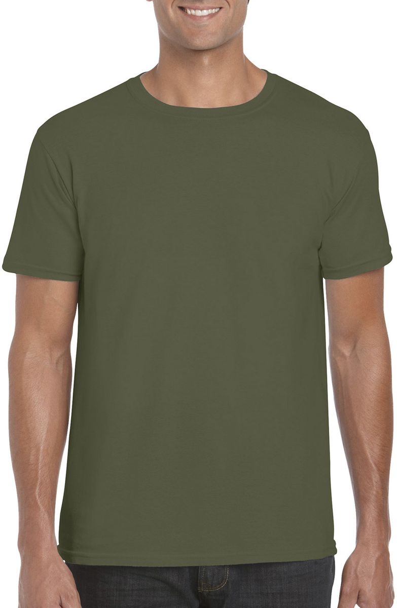 T-Shirt Softstyle 64000 Gildan Military Green