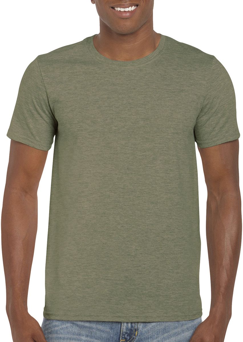 Softstyle T-Shirt Gildan 64000 Heather Military Green