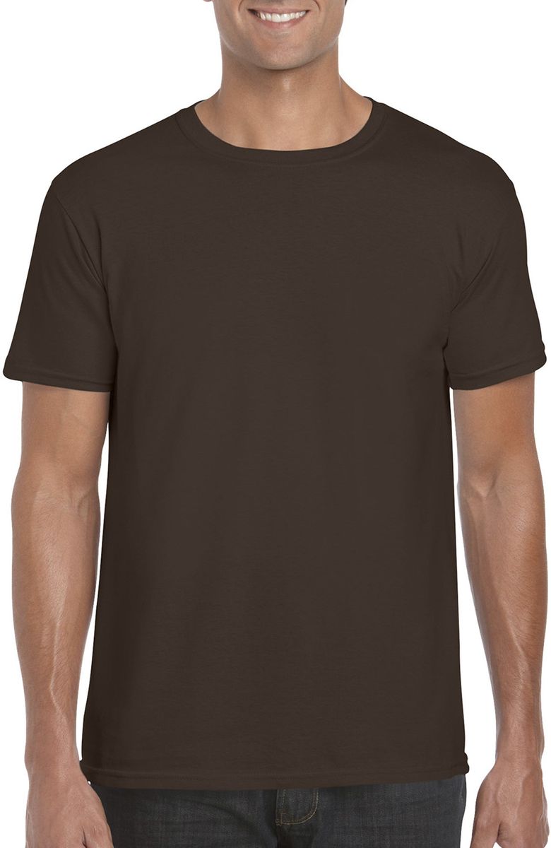 T-Shirt Softstyle 64000 Gildan Dark Chocolate