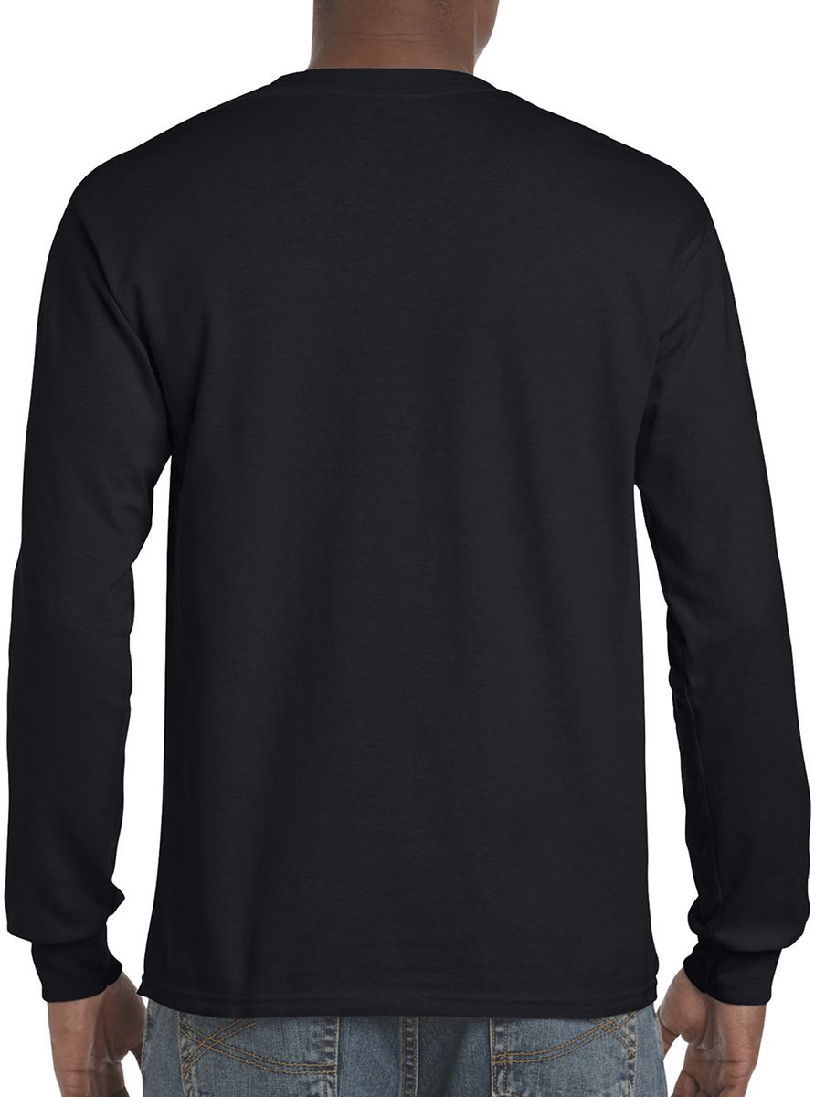Μακρυμάνικο T-Shirt 2400 Gildan Ultra Cotton Black ανδρικά Basic T-Shirts Simple Wear Μπλουζάκια κοντομάνικα
