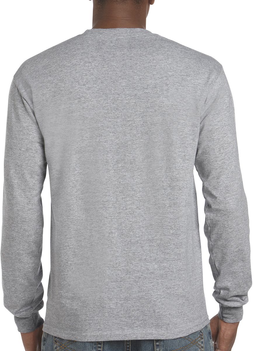Μακρυμάνικο T-Shirt 2400 Gildan Ultra Cotton Sport Grey ανδρικά Basic T-Shirts Simple Wear Μπλουζάκια κοντομάνικα