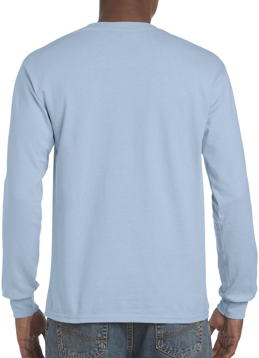 Μακρυμάνικο T-Shirt 2400 Gildan Ultra Cotton Light Blue ανδρικά Basic T-Shirts Simple Wear Μπλουζάκια κοντομάνικα