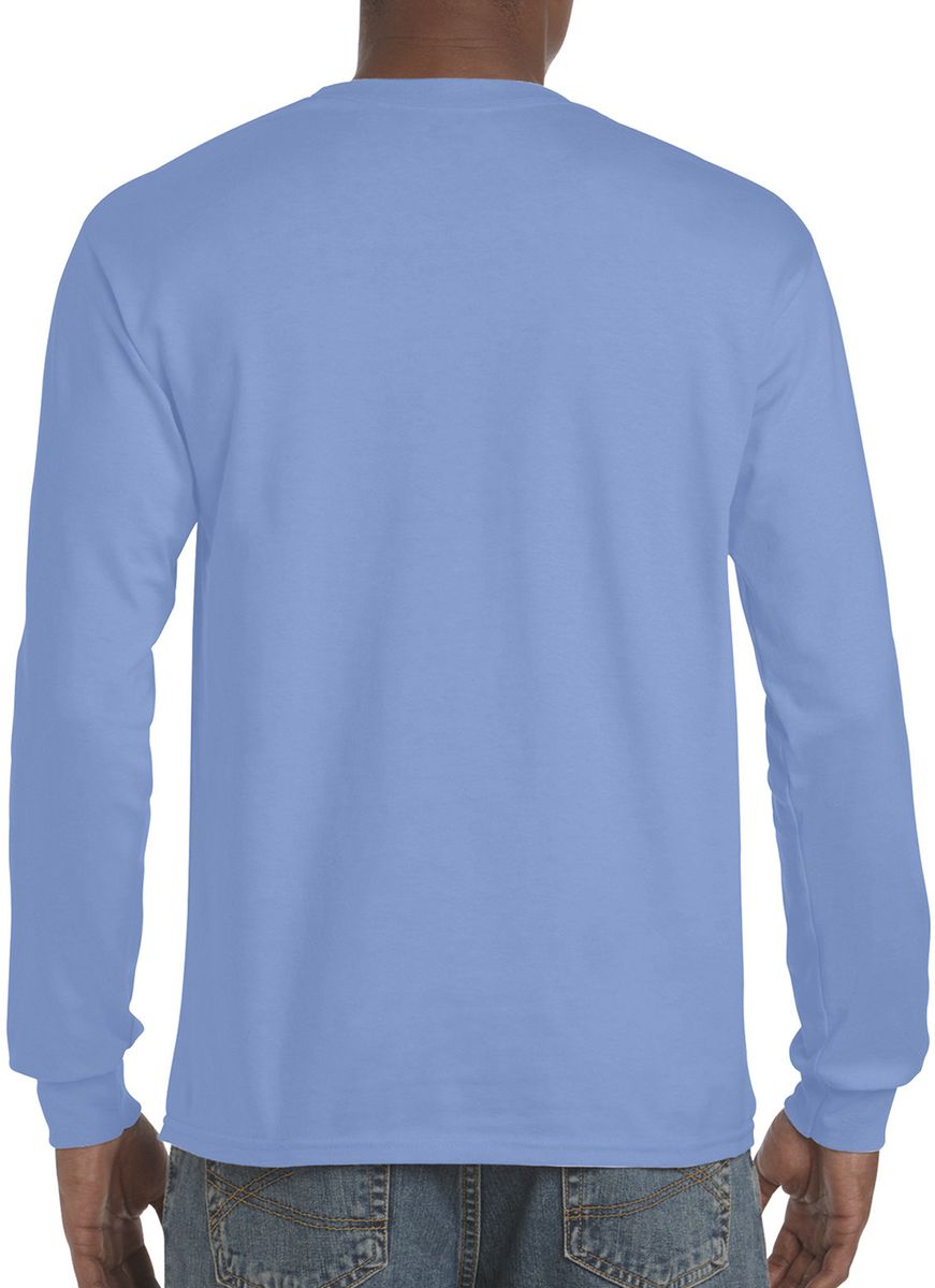 Μακρυμάνικο T-Shirt 2400 Gildan Ultra Cotton Carolina Blue ανδρικά Basic T-Shirts Simple Wear Μπλουζάκια κοντομάνικα