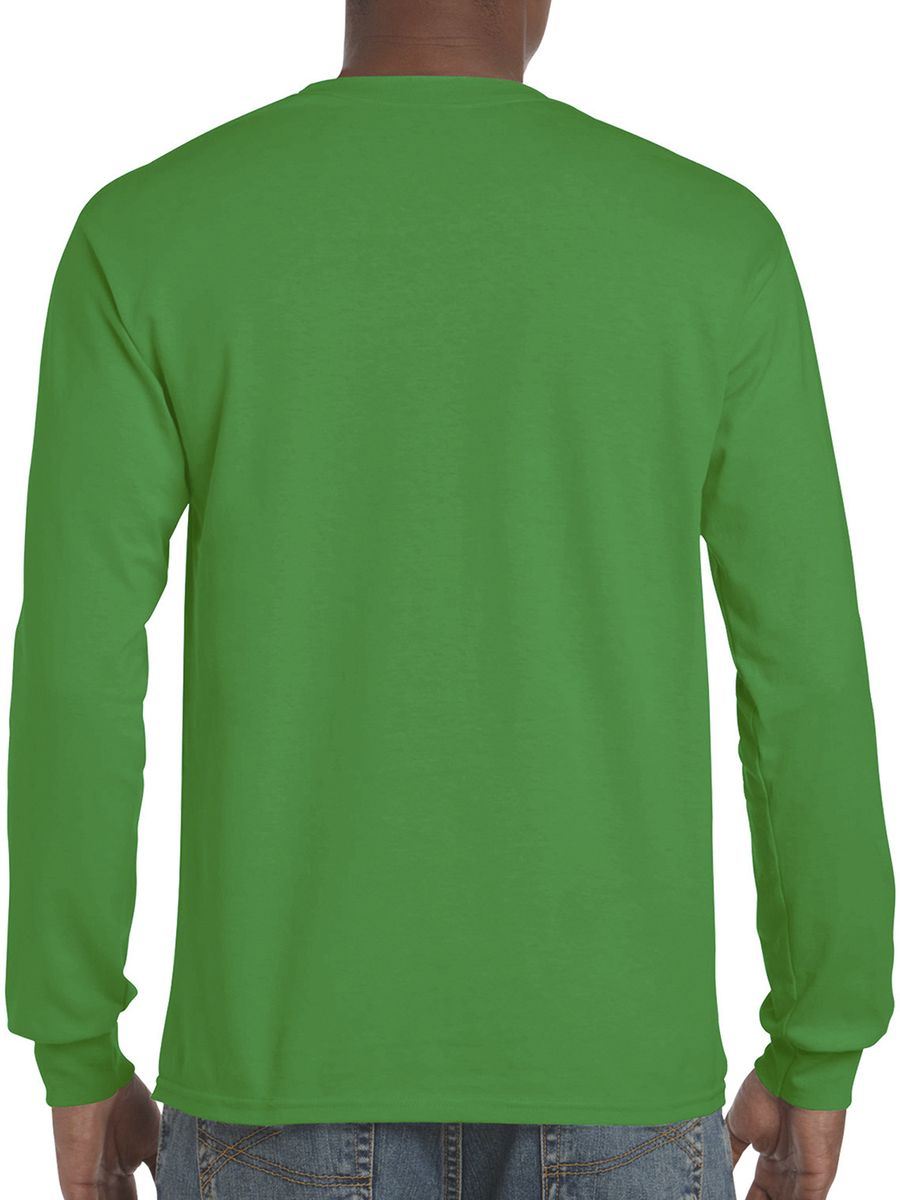 Μακρυμάνικο T-Shirt 2400 Gildan Ultra Cotton Irish Green ανδρικά Basic T-Shirts Simple Wear Μπλουζάκια κοντομάνικα