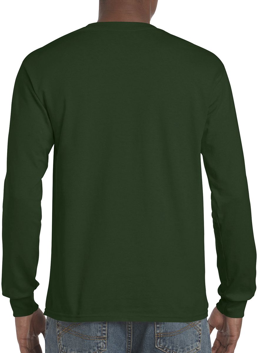Μακρυμάνικο T-Shirt 2400 Gildan Ultra Cotton Forest Green ανδρικά Basic T-Shirts Simple Wear Μπλουζάκια κοντομάνικα