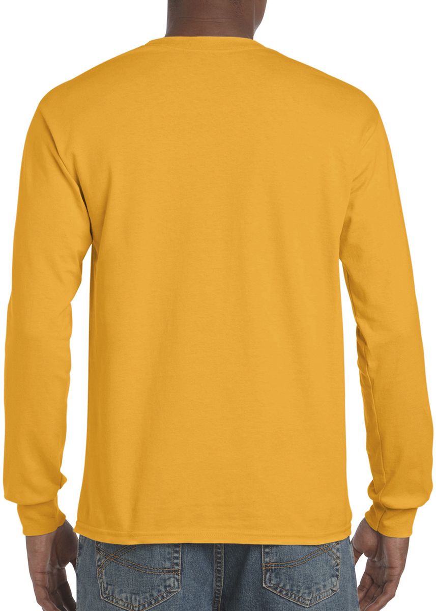 Μακρυμάνικο T-Shirt 2400 Gildan Ultra Cotton Gold ανδρικά Basic T-Shirts Simple Wear Μπλουζάκια κοντομάνικα