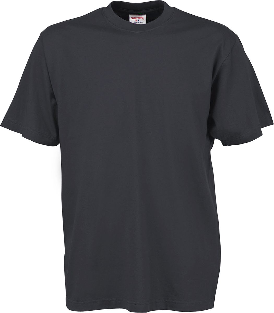 T-Shirt 8000 Tee Jays Sof-Tee Dark Grey ανδρικά Basic T-Shirts Simple Wear Μπλουζάκια κοντομάνικα