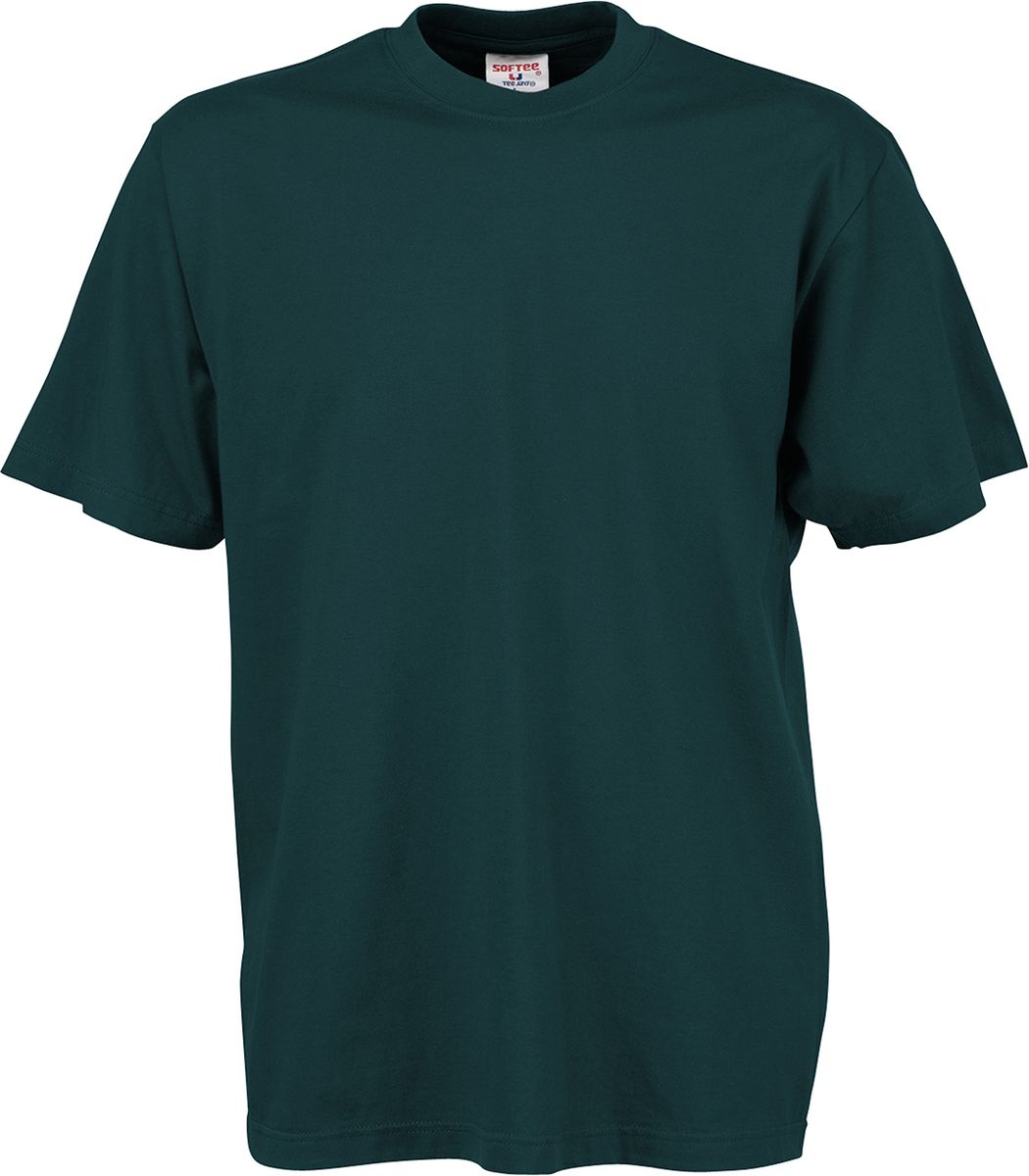 T-Shirt 8000 Tee Jays Sof-Tee Dark Green ανδρικά Basic T-Shirts Simple Wear Μπλουζάκια κοντομάνικα