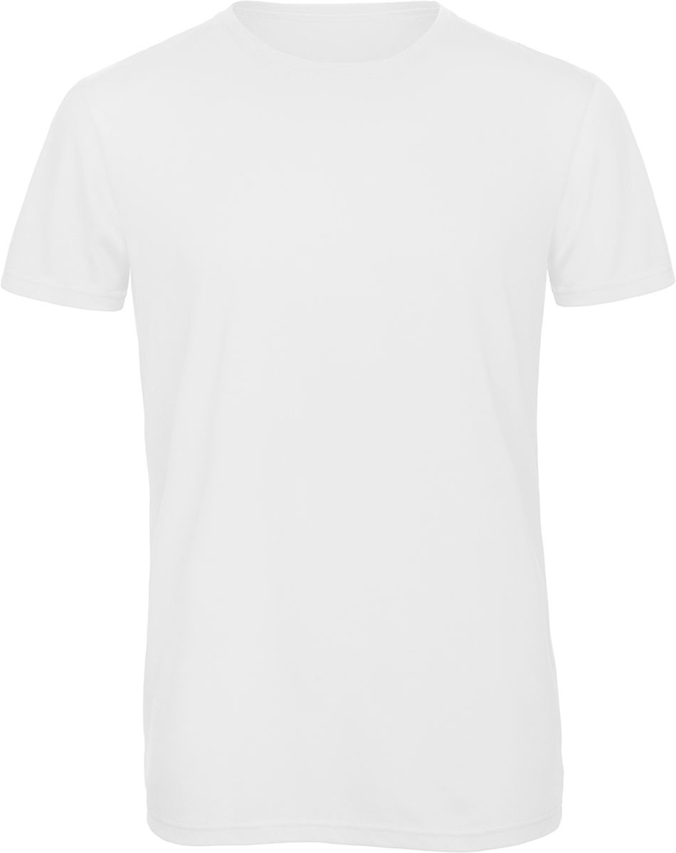 T-Shirt TM055 B & C Triblend Jersey White