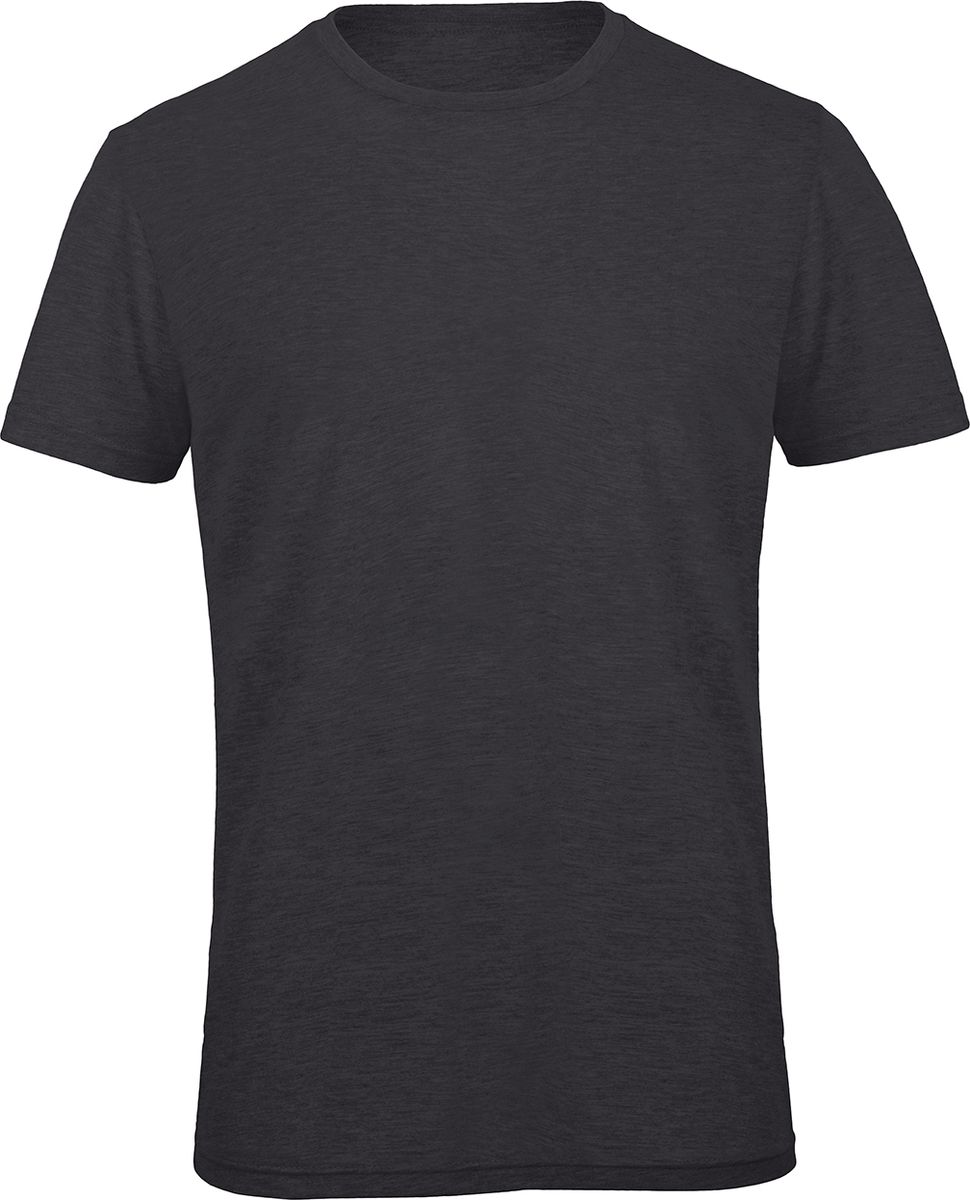 T-Shirt TM055 B & C Triblend Jersey Heather Dark Grey