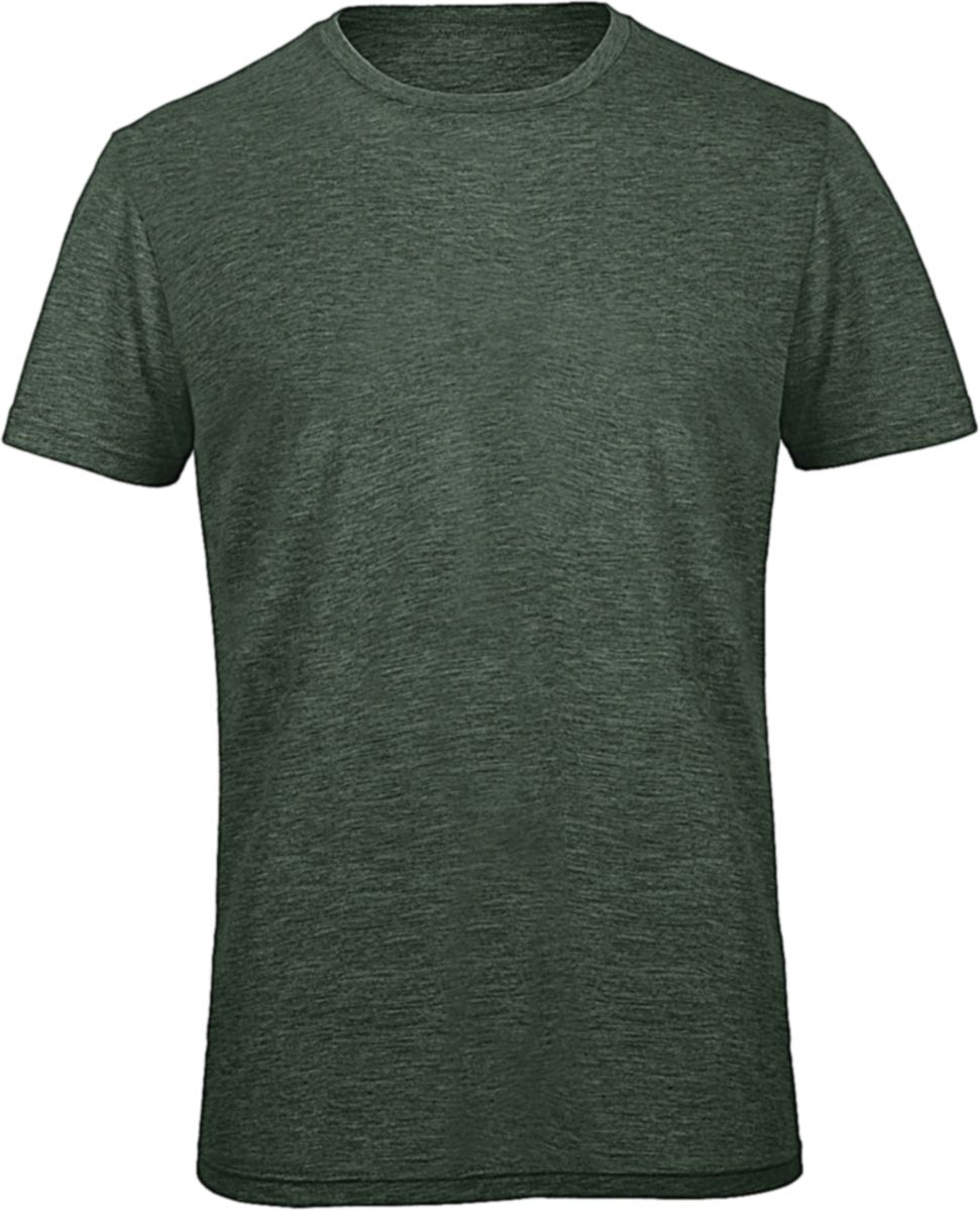T-Shirt TM055 B & C Triblend Jersey Heather Forest