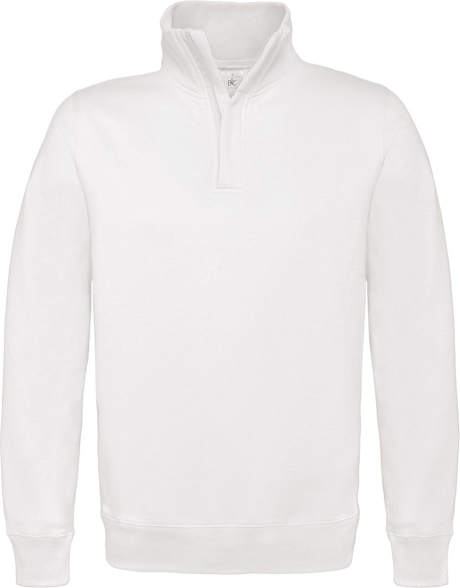 Φούτερ με Φερμουάρ 1 4 Id 004 B C White Outlet ανδρικά Simple Wear