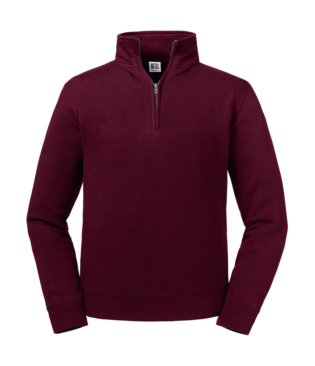 Φούτερ Authentic 1 4 Zip R-270M-0 Russell Burgundy ανδρικά Simple Wear