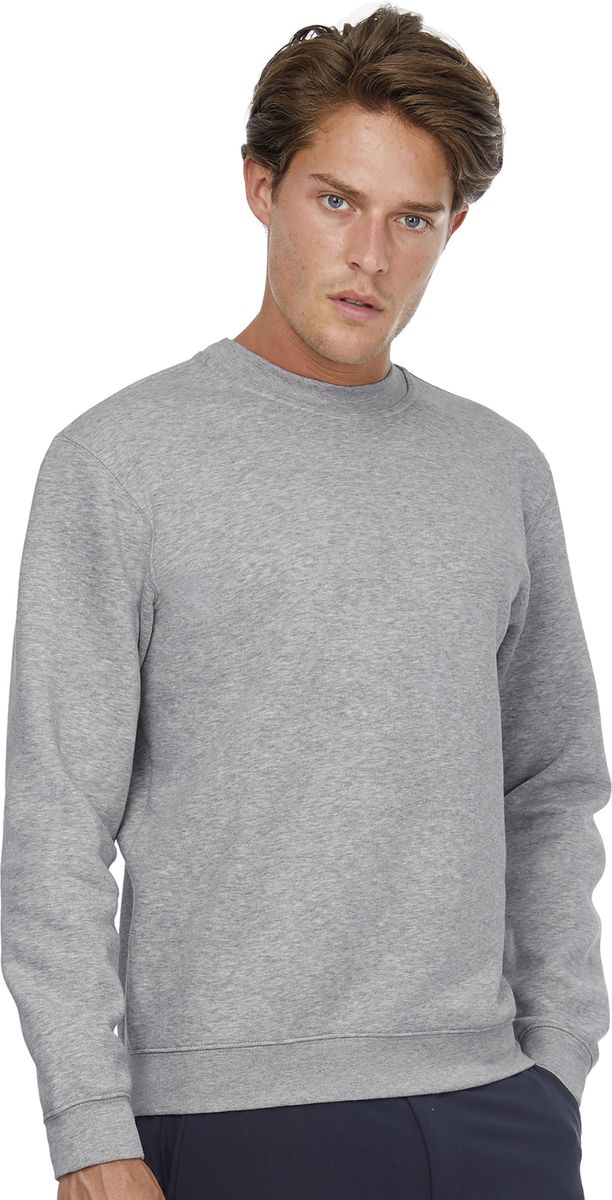 Φούτερ Crewneck Wu600 B C Heather Grey ανδρικά Simple Wear