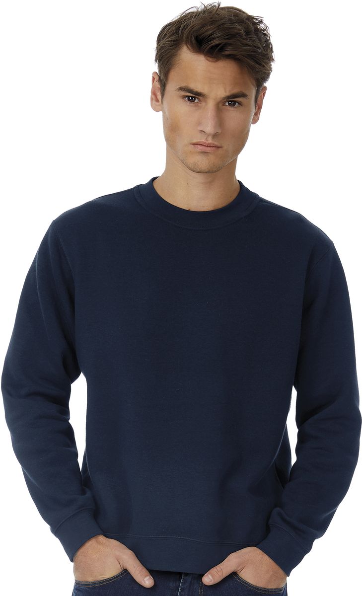 Φούτερ Crewneck Wu600 B C Navy ανδρικά Simple Wear