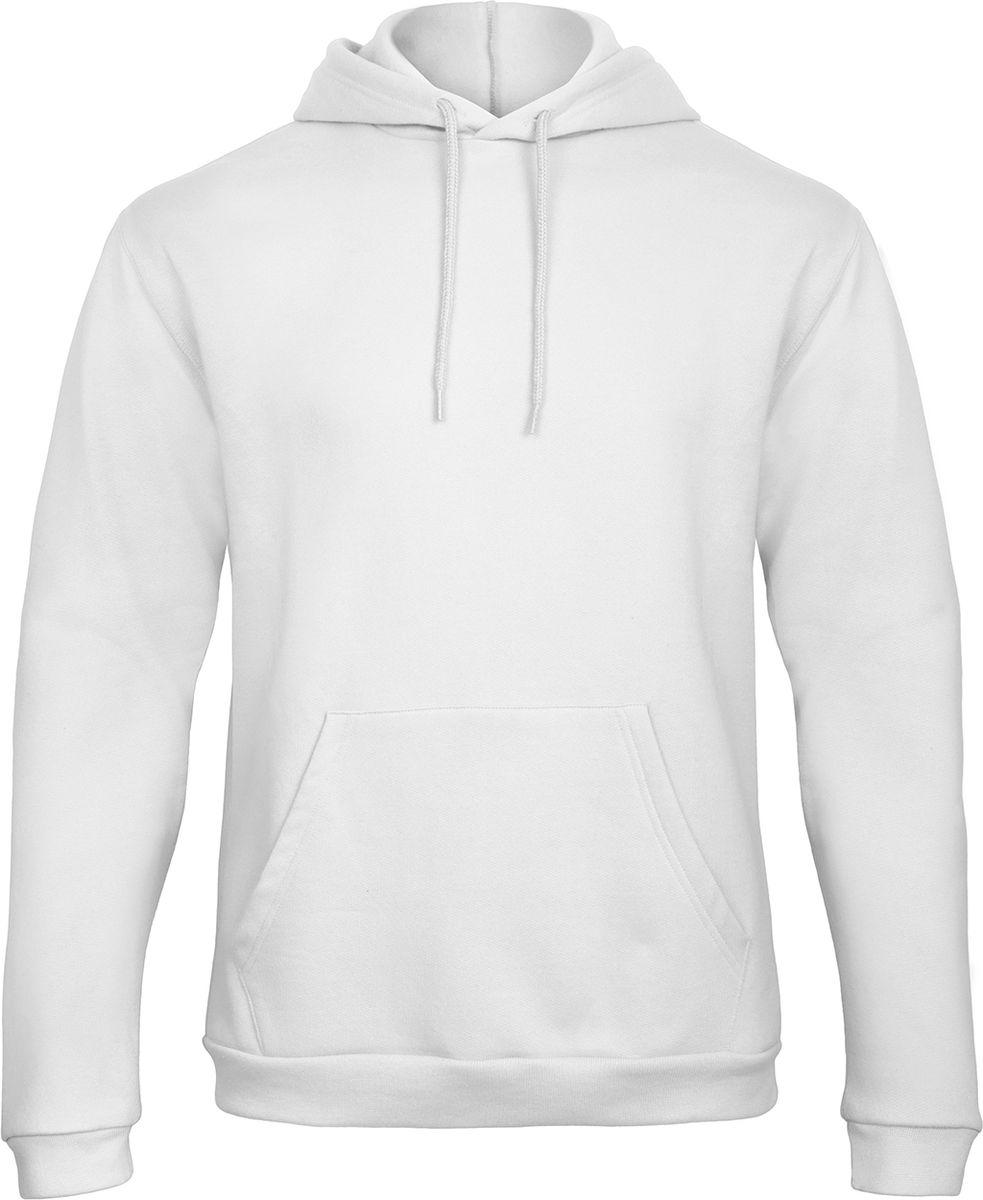 Φούτερ με Κουκούλα Hoodie WUI24 B & C ID.203 White