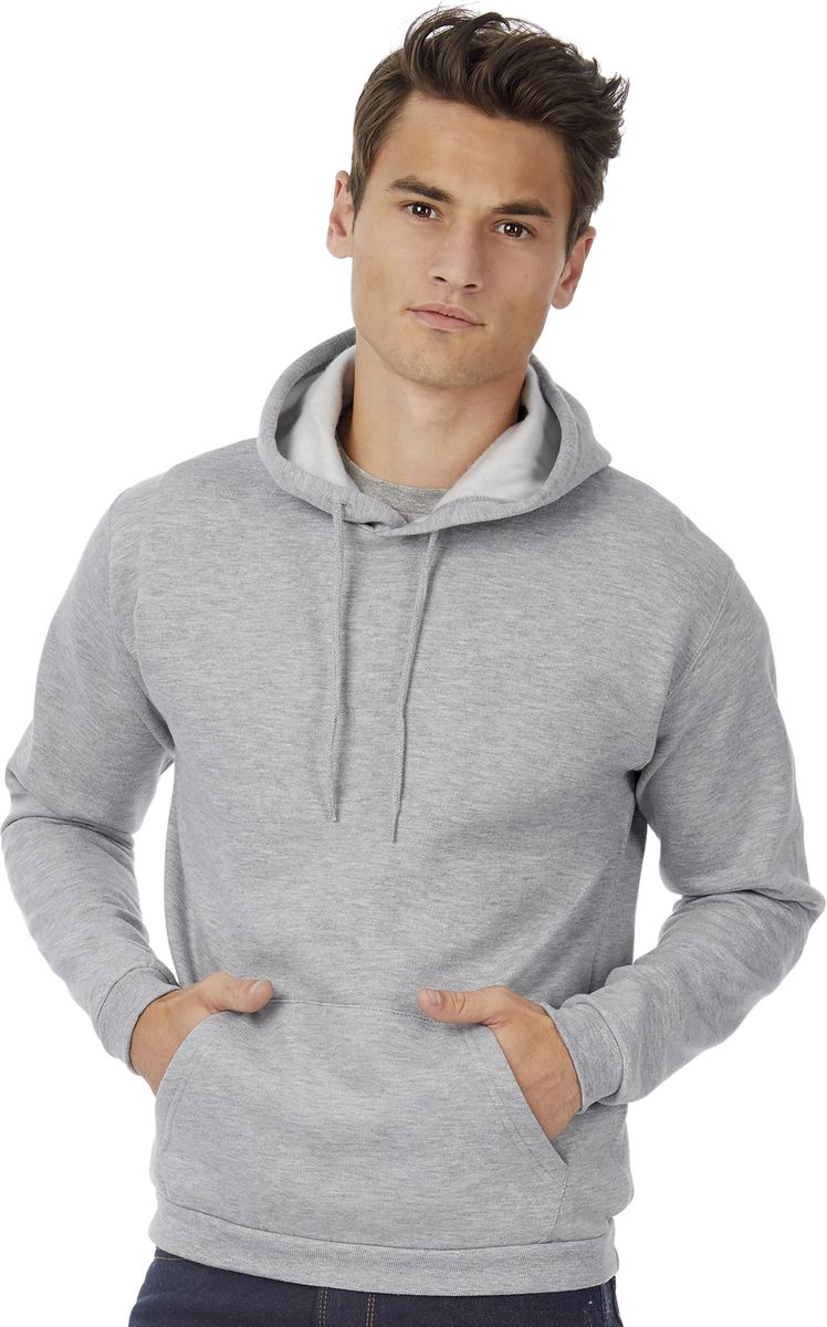 Φούτερ με Κουκούλα Hoodie WUI24 B & C ID.203 Heather Grey