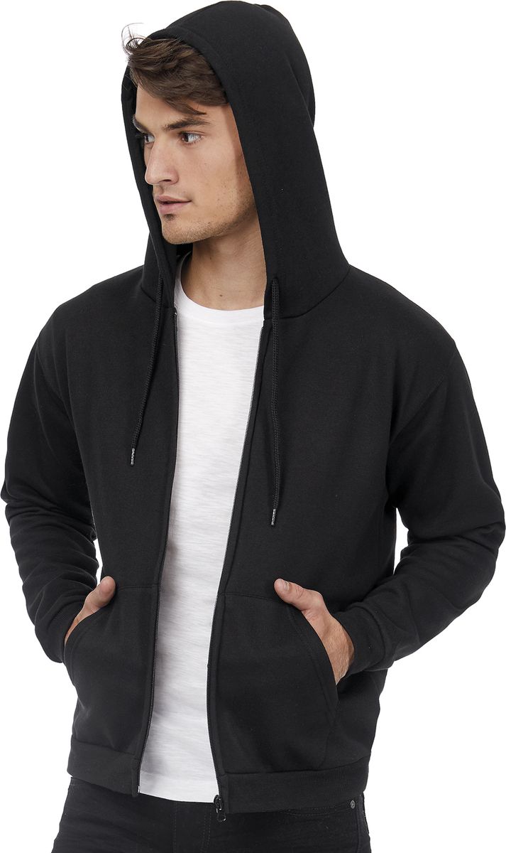 Ζακέτα Φούτερ με Κουκούλα Id 205 B C Wui25 Black Outlet ανδρικά Simple Wear