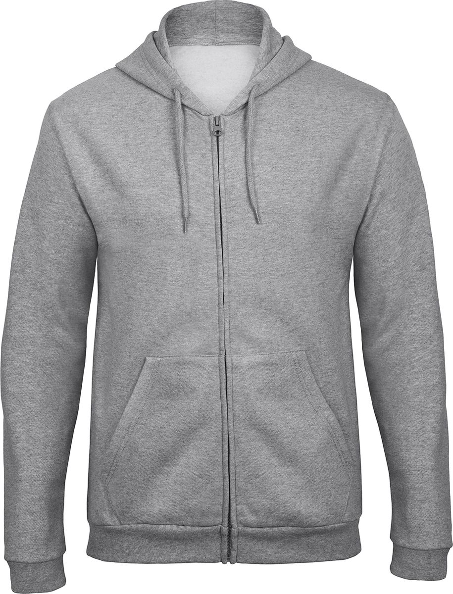 Ζακέτα Φούτερ με Κουκούλα ID.205 B & C WUI25 Heather Grey