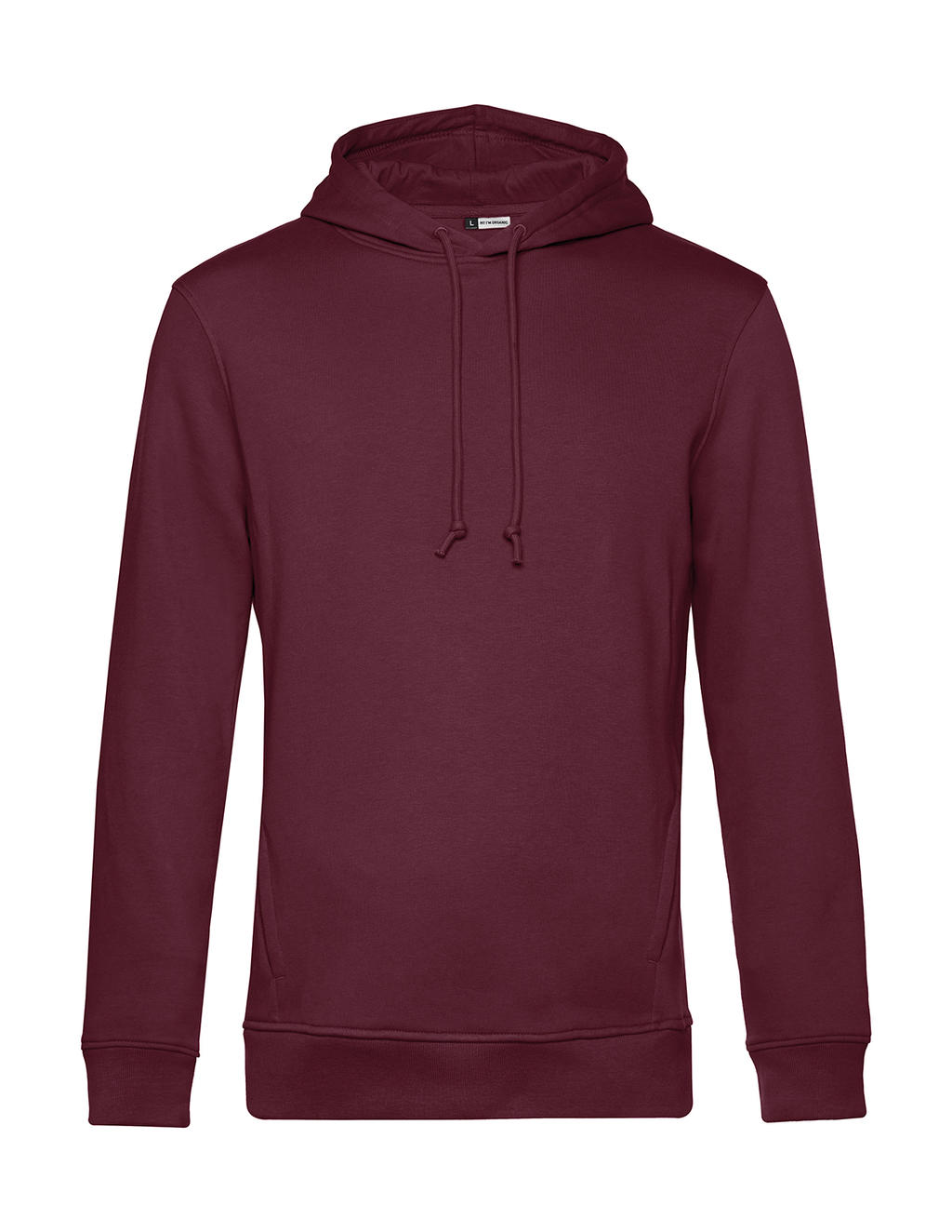 Organic Hoodie Φούτερ WU33B B & C Burgundy