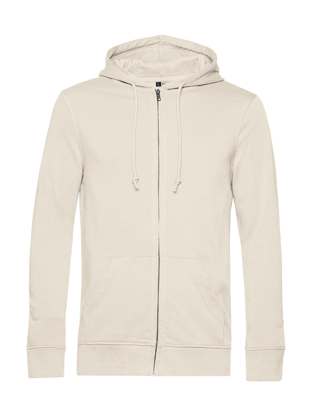 Φούτερ με Κουκούλα και Φερμουάρ WU35B B & C Inspire Organic Off White