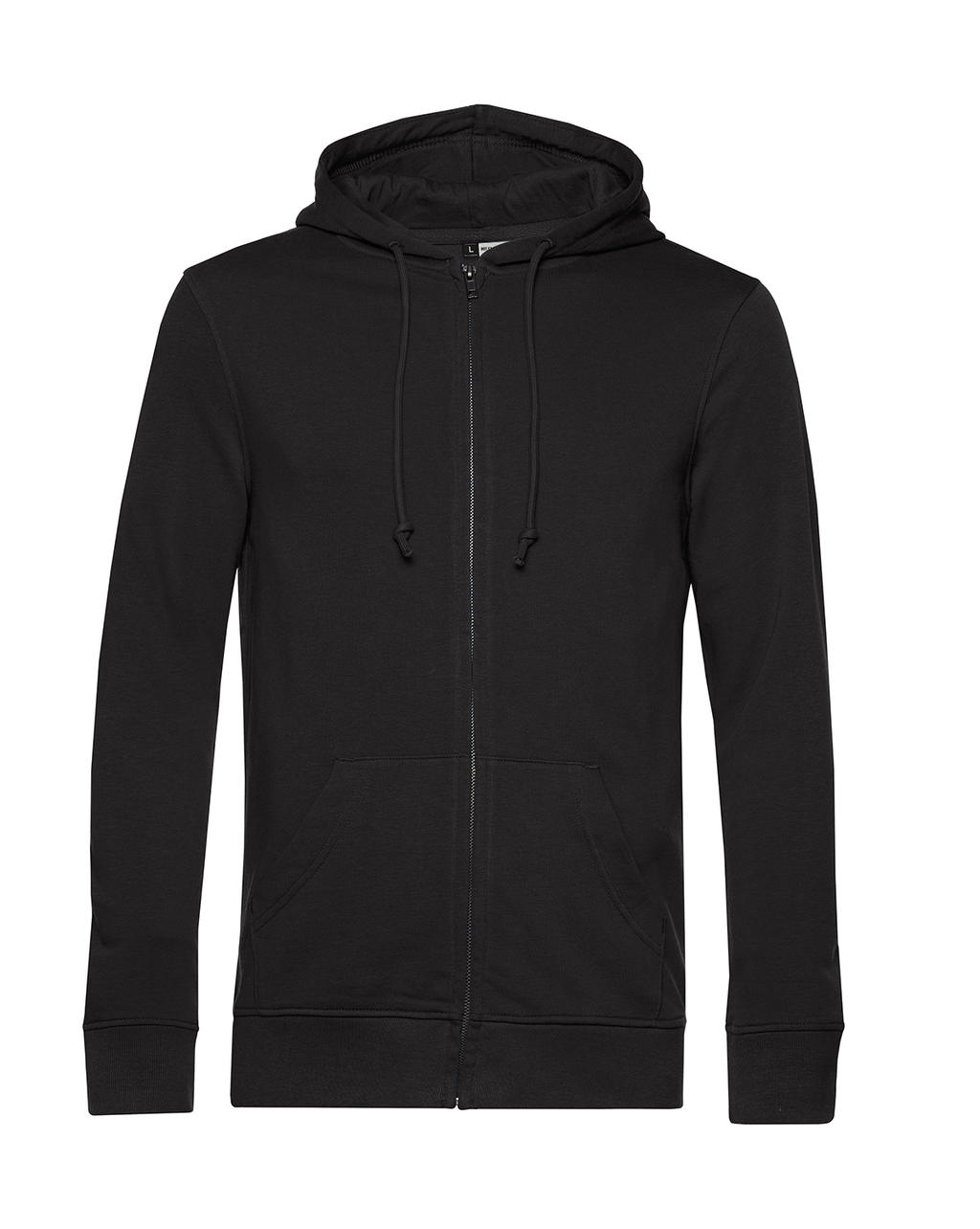 Φούτερ με Κουκούλα και Φερμουάρ WU35B B & C Inspire Organic Black Pure