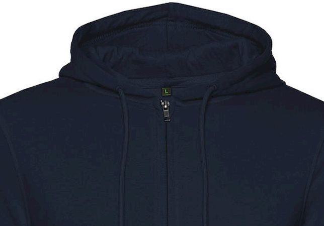 Φούτερ με Κουκούλα Και Φερμουάρ Wu35B B C Inspire Organic Navy ανδρικά Simple Wear
