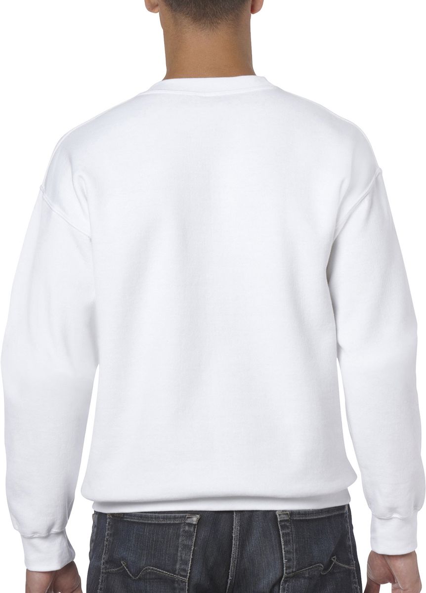 Φούτερ Crewneck 18000 Gildan Heavy Blend White ανδρικά Simple Wear