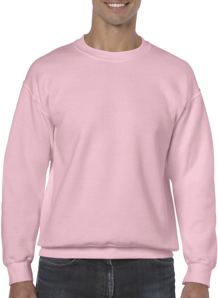 Φούτερ Crewneck 18000 Gildan Heavy Blend Light Ροζ
