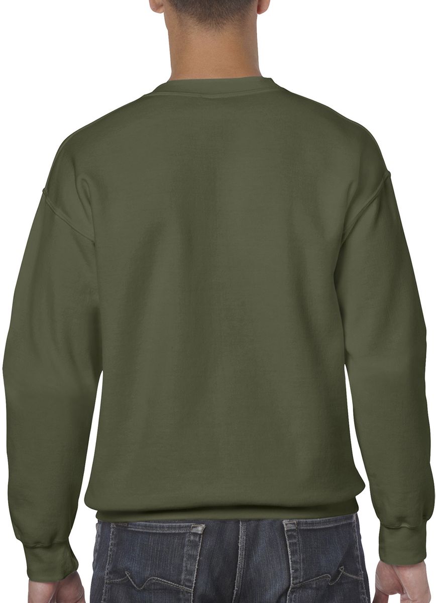 Φούτερ Crewneck 18000 Gildan Heavy Blend Military Green ανδρικά Simple Wear