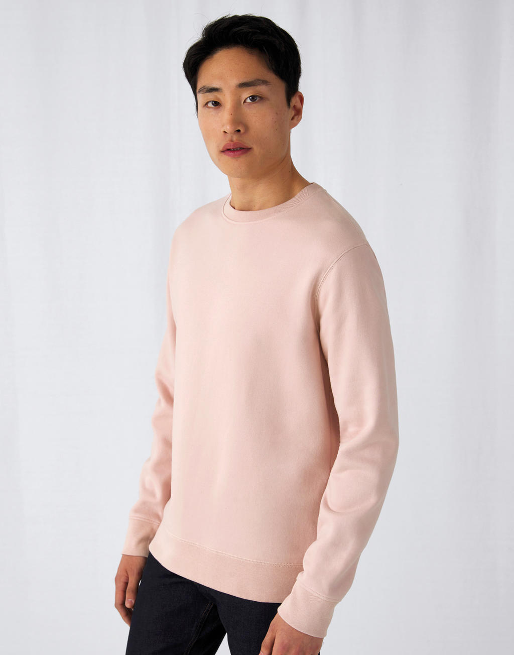 Φούτερ Crewneck WU01K B & C Soft Rose