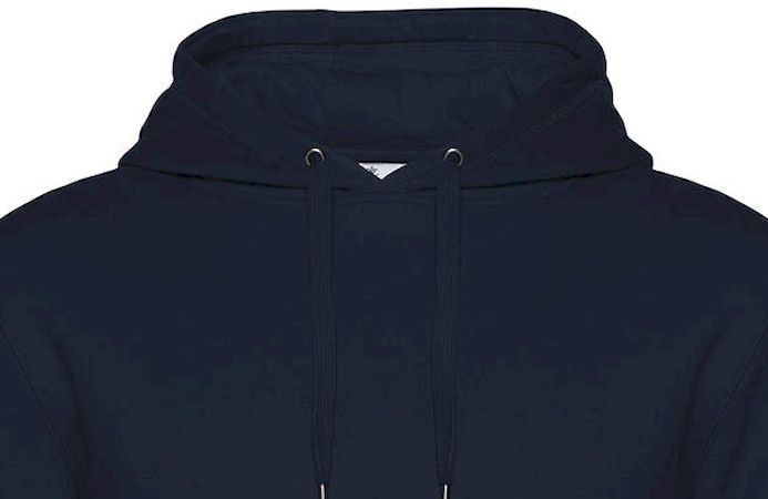 Hoodie Φούτερ Wu02K B C King Navy ανδρικά Simple Wear