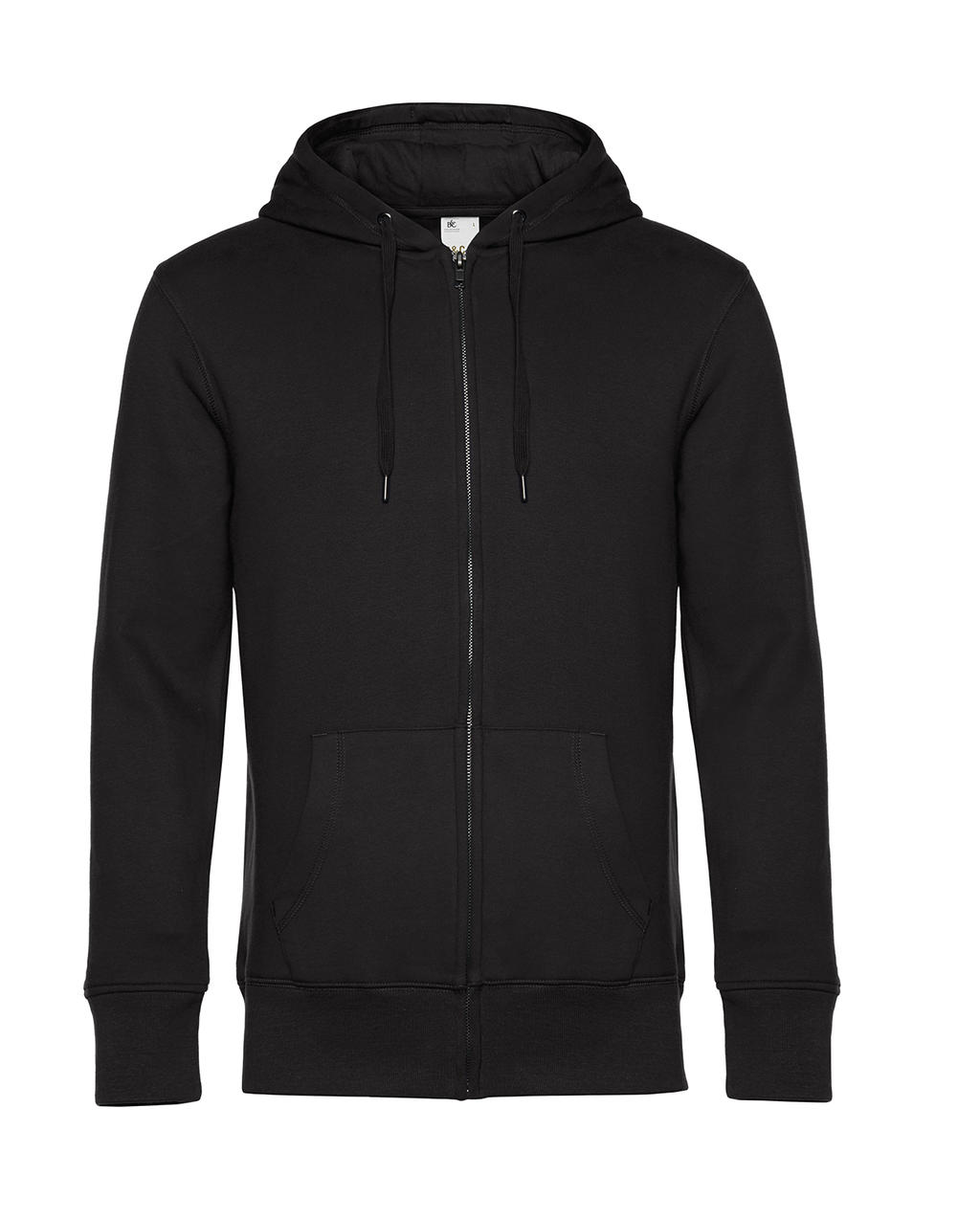 Ζακέτα Φούτερ με Κουκούλα WU03K B & C King Black Pure