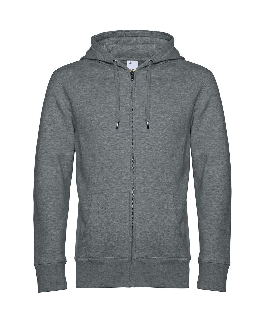 Ζακέτα Φούτερ με Κουκούλα WU03K B & C King Heather Mid Grey