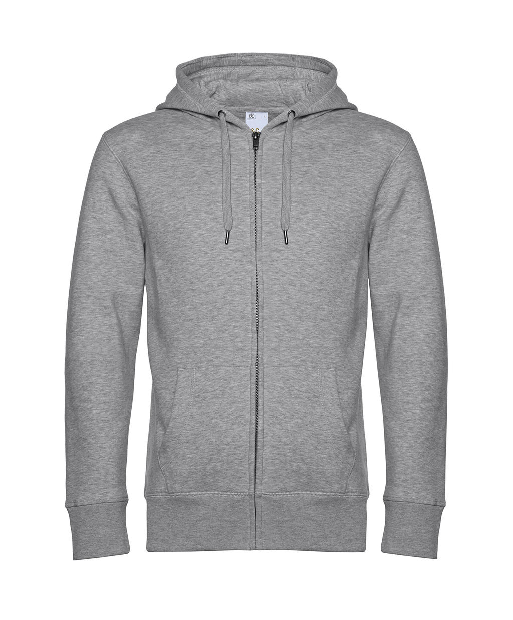 Ζακέτα Φούτερ με Κουκούλα WU03K B & C King Heather Grey