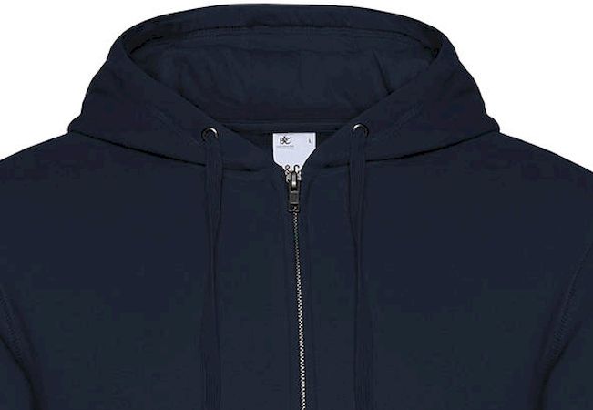 Ζακέτα Φούτερ με Κουκούλα Wu03K B C King Navy ανδρικά Simple Wear