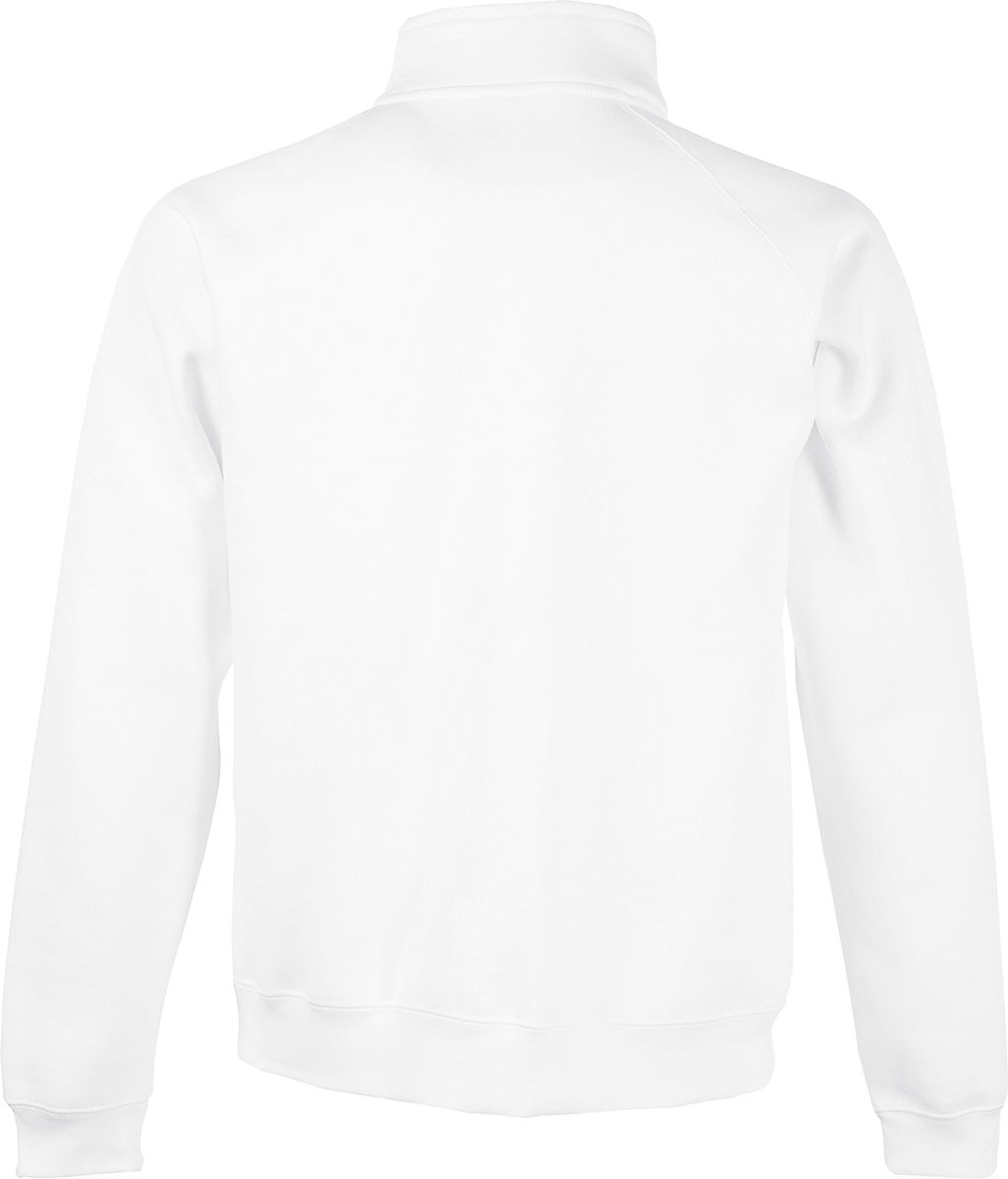 Φούτερ 62-032-0 Fruit Of The Loom Premium Zip Neck White ανδρικά Simple Wear