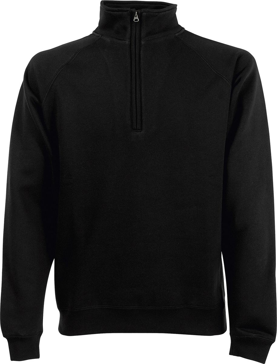 Φούτερ 62-032-0 Fruit Of The Loom Premium Zip Neck Black ανδρικά Simple Wear