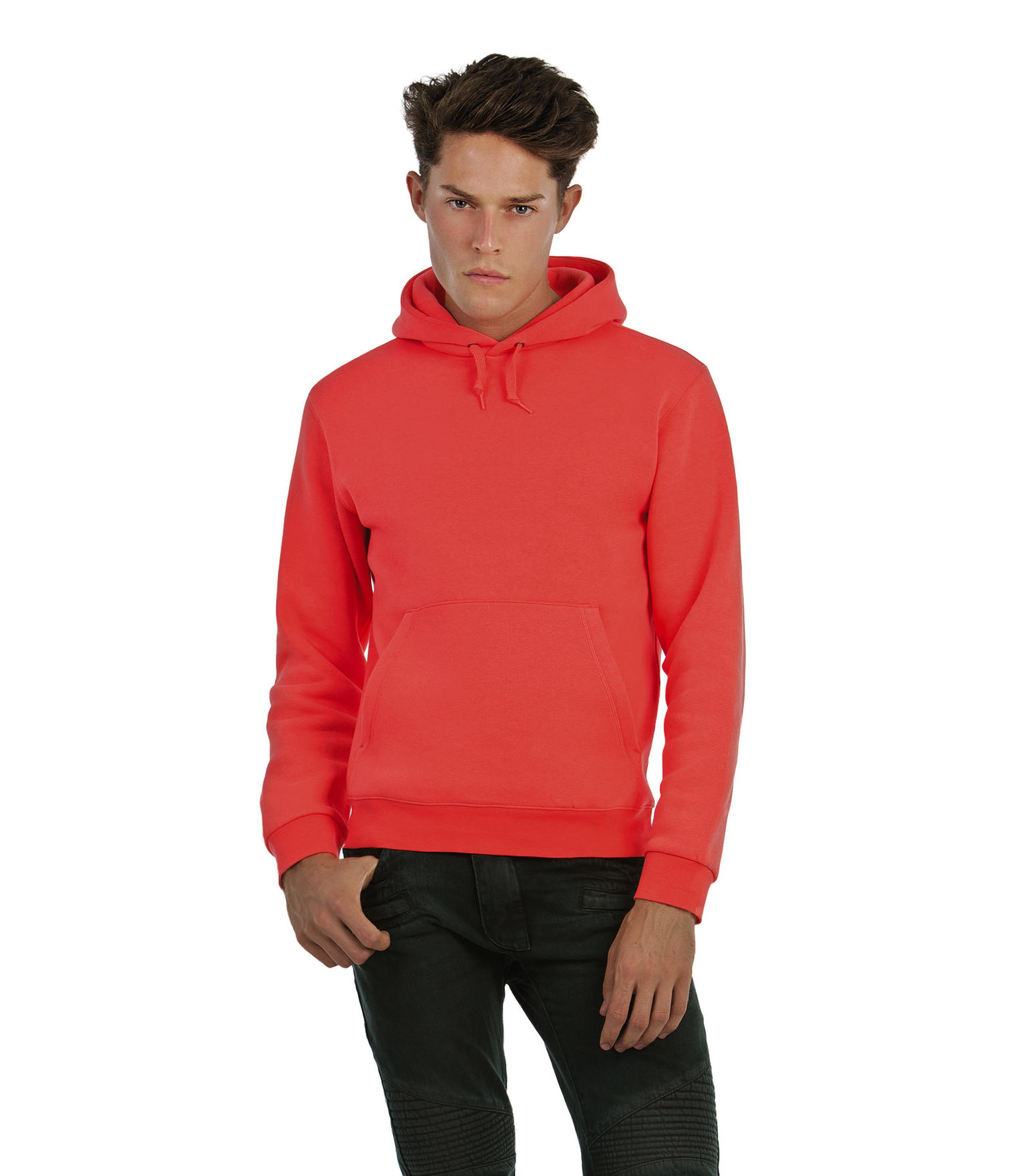 Φούτερ Hoodie Wu620 B C Red ανδρικά Simple Wear