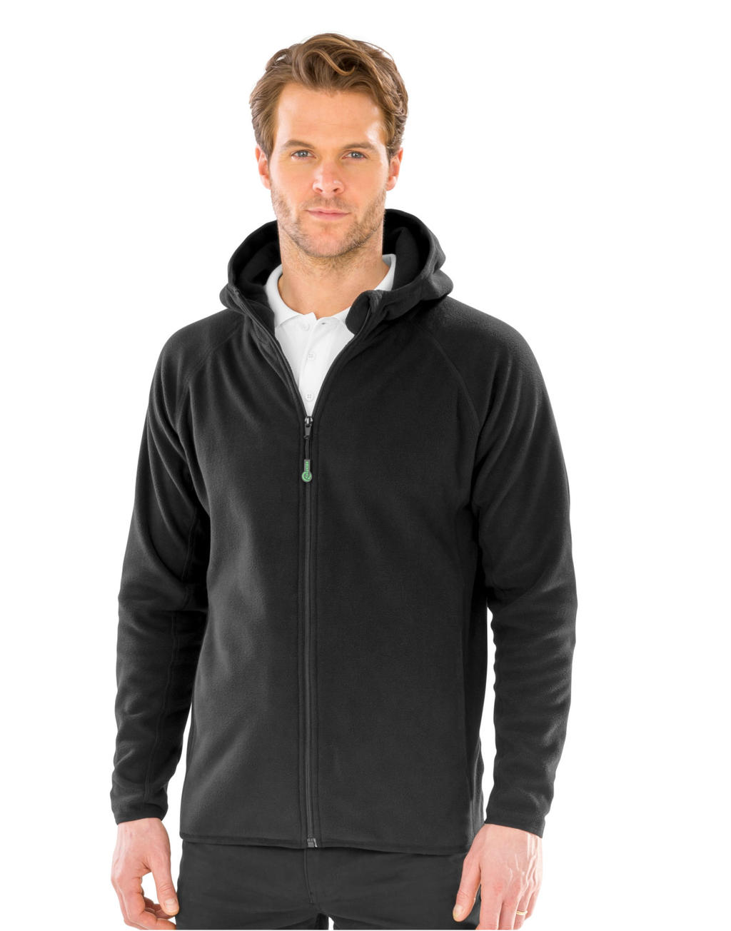 Ανδρική Μπλούζα Microfleece με Κουκούλα R906X Result Recycled Microfleece Hooded Top Black