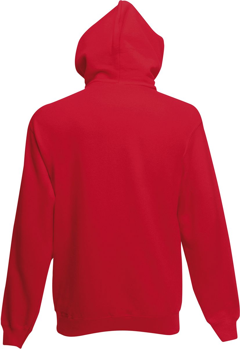 Zip Hoodie Φούτερ 62-034-0 Fruit Of The Loom Red ανδρικά Simple Wear