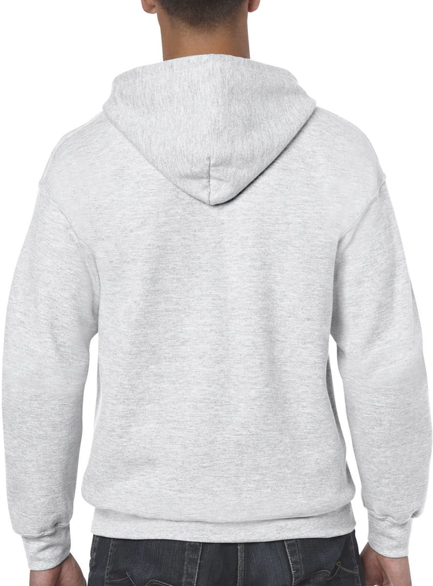 Φούτερ Ζακέτα με Κουκούλα 18600 Gildan Heavy Blend Zip Hoodie Ash Grey ανδρικά Simple Wear