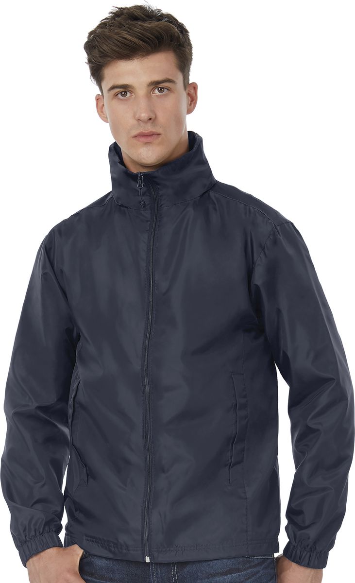 Αντιανεμικό Αδιάβροχο Μπουφάν Id 601 B C Midseason Navy ανδρικά Simple Wear