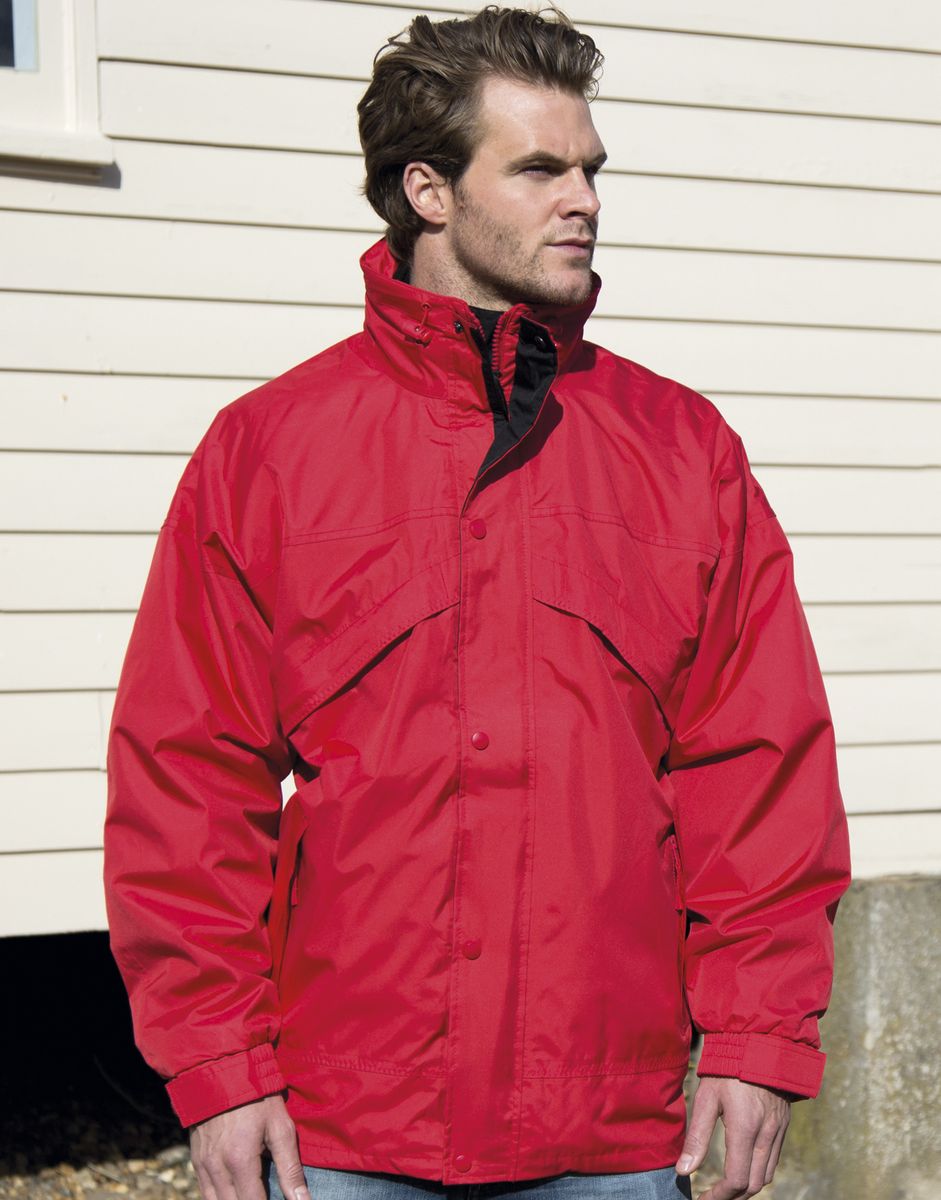 Μπουφάν 3 σε 1 με Fleece R068X Result Black Red
