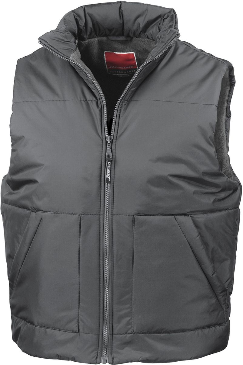 Αμάνικο Μπουφάν με Fleece R44 Result Dark Grey