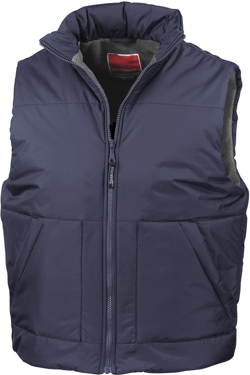 Αμάνικο Μπουφάν με Fleece R44 Result Navy