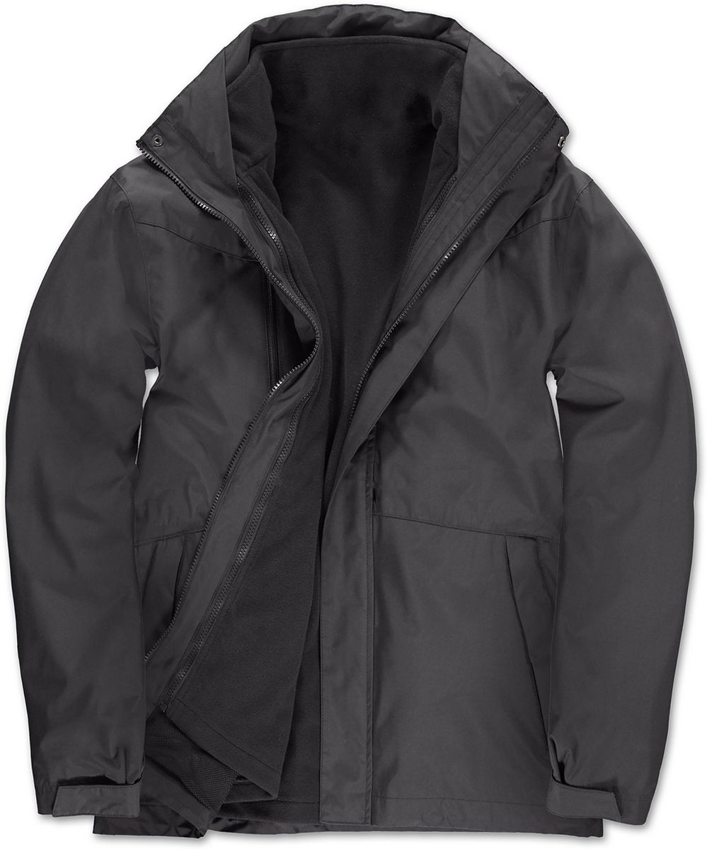 Ανδρικό Μπουφάν 3 σε 1 Ju873 B C Dark Grey ανδρικά Simple Wear