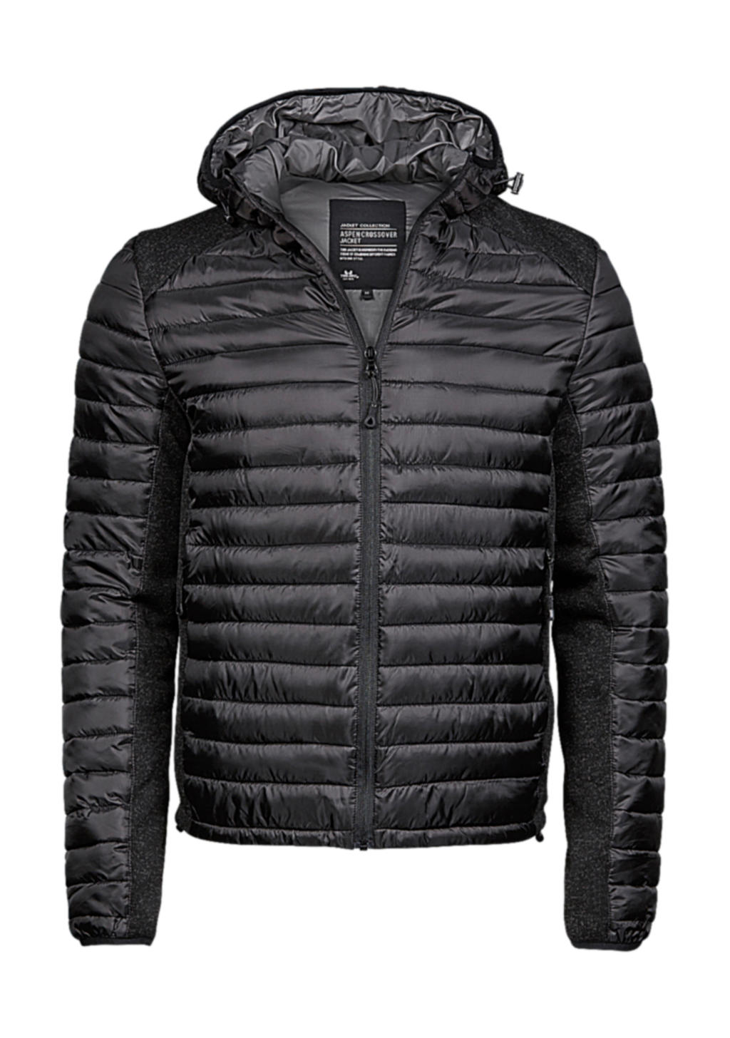 Mπουφάν Outdoor Crossover Με Κουκούλα 9610 Tee Jays Black/Black Melange