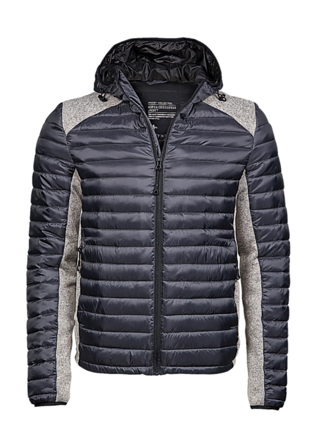 Mπουφάν Outdoor Crossover με Κουκούλα 9610 Tee Jays Space Grey Melange ανδρικά Μπουφάν Simple Wear