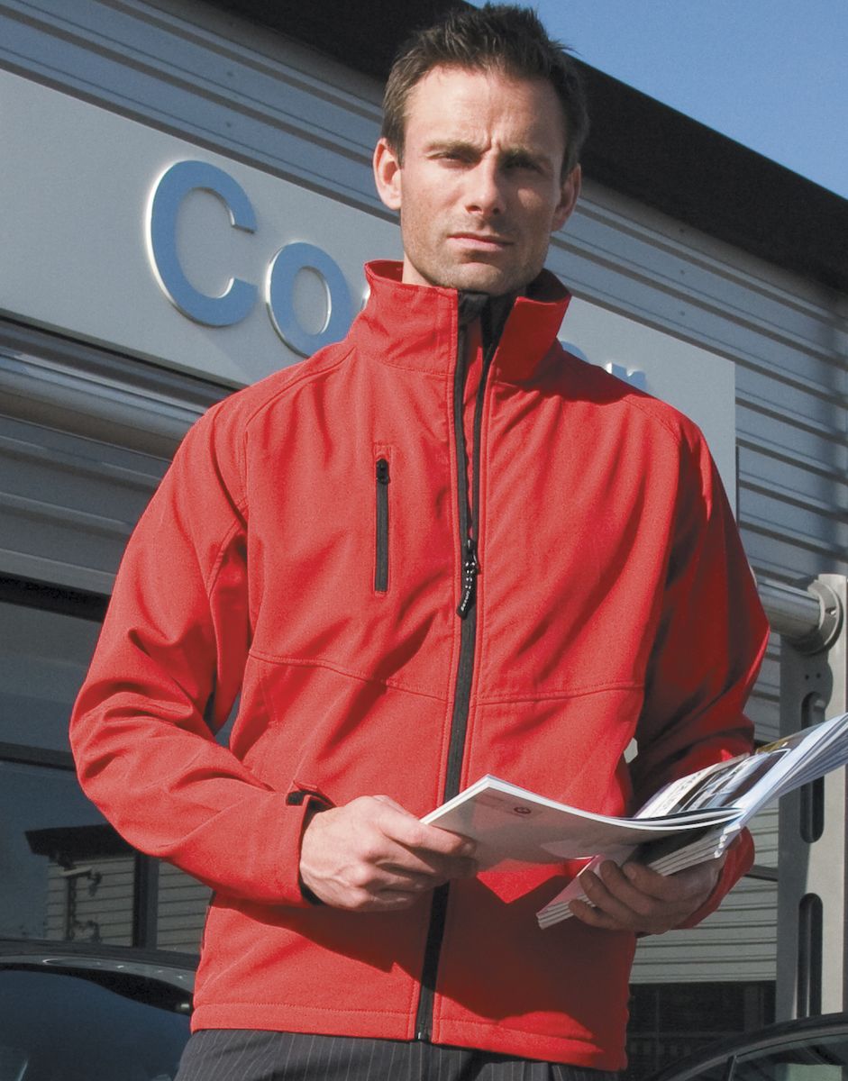 Μπουφάν Softshell Base Layer R128M Result Red ανδρικά Simple Wear